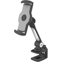 HKM-839123 Multi-Function Aluminum Alloy Tablet Stand Clip for 4-11 Inch Devices - Black/White Options