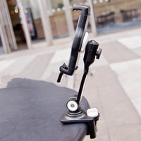 HKM-839123 Multi-Function Aluminum Alloy Tablet Stand Clip for 4-11 Inch Devices - Black/White Options
