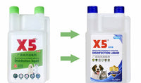 HKM-8391485 Deodorizing Spray for Cats and Dogs - 500ml Glutaraldehyde & Decamethylammonium Bromide Solution