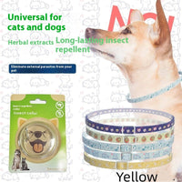 HKM-8391613 Pet Insect Repellent Collar for Dogs and Cats - Silicone Design, Cartoon Patterns, Various Colors and Sizes