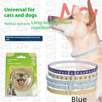 HKM-8391613 Pet Insect Repellent Collar for Dogs and Cats - Silicone Design, Cartoon Patterns, Various Colors and Sizes