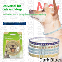 HKM-8391613 Pet Insect Repellent Collar for Dogs and Cats - Silicone Design, Cartoon Patterns, Various Colors and Sizes