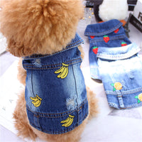 HKM-8391997 Stylish Denim Vest for Small Pets ¨C Casual Four Seasons Apparel