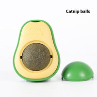 HKM-8392253 Catnip Ball Toy for Cats - Molar Teeth Cleaning, Bite-Resistant, with Avocado Mint & Cheese Flavors