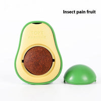 HKM-8392253 Catnip Ball Toy for Cats - Molar Teeth Cleaning, Bite-Resistant, with Avocado Mint & Cheese Flavors
