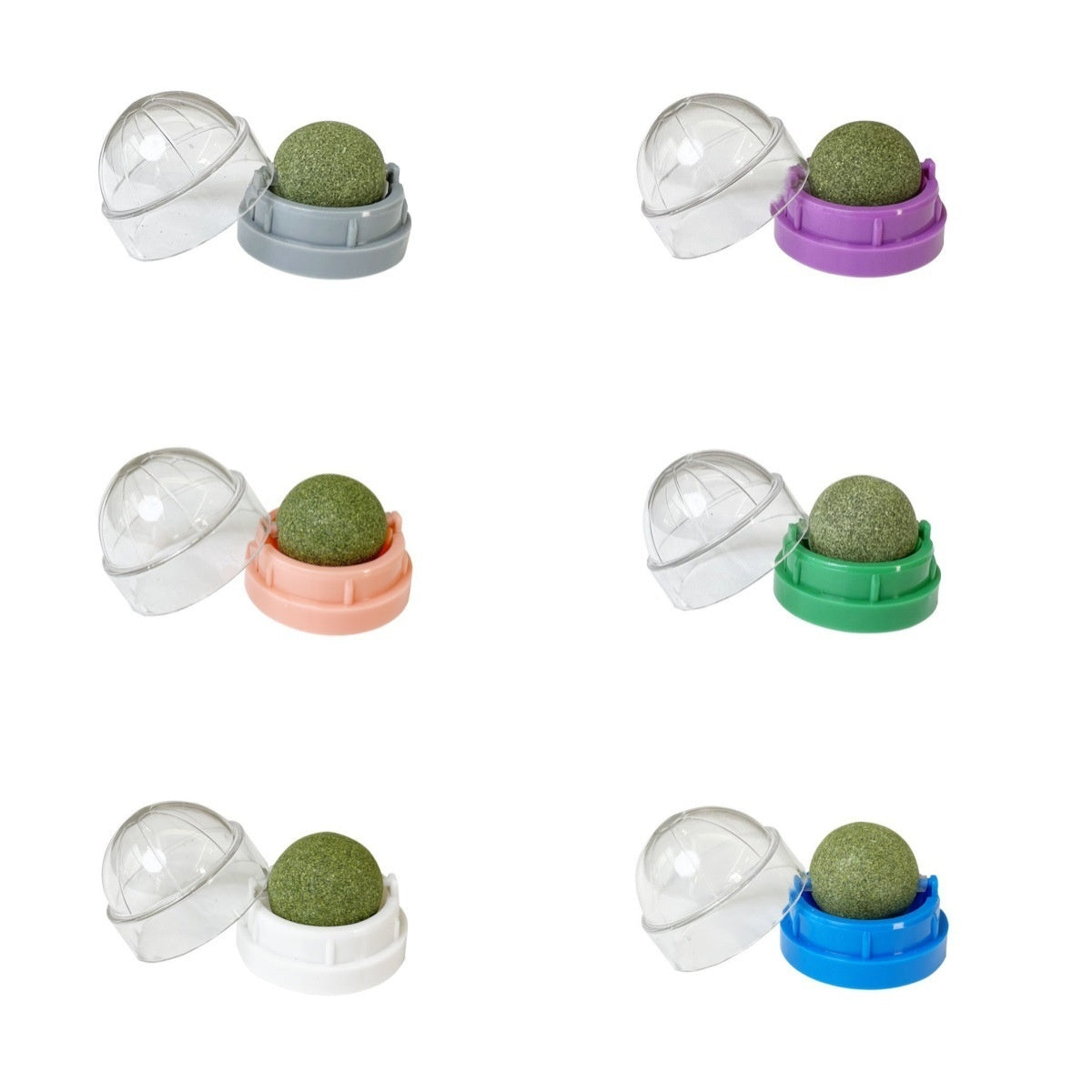 HKM-8392253 Catnip Ball Toy for Cats - Molar Teeth Cleaning, Bite-Resistant, with Avocado Mint & Cheese Flavors