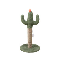 HKM-8392893 Sisal Cat Climbing Frame Toy with Microfiber Plate - Cactus Design, 30x30x60cm