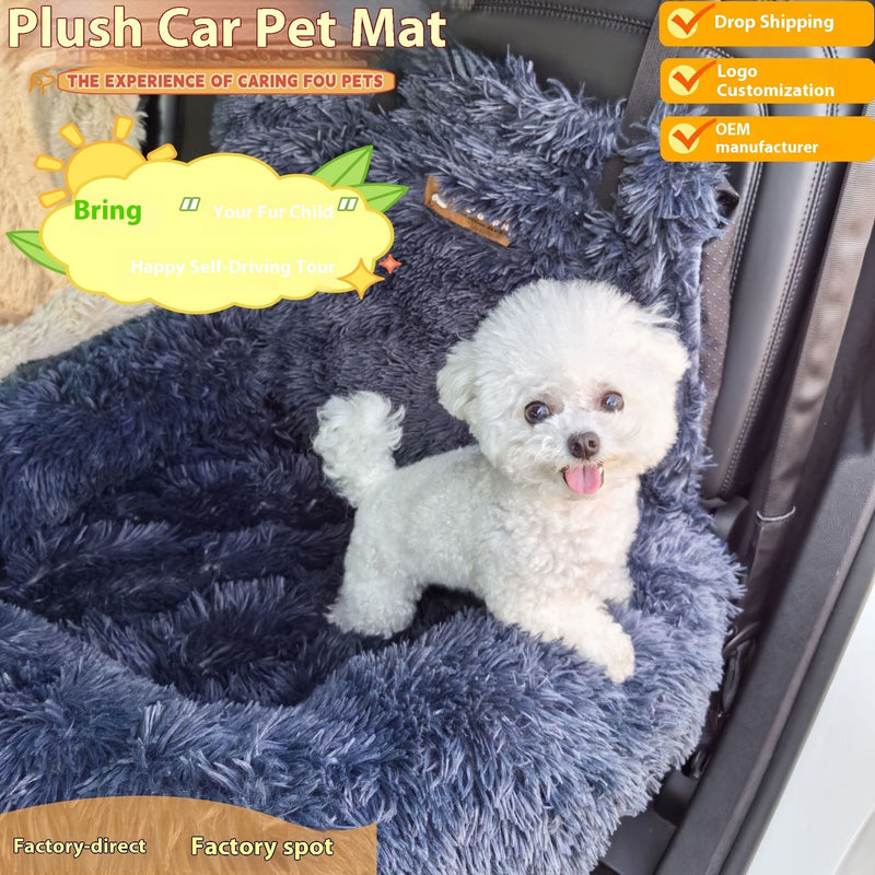 HKM-8393277 Thermal Pet Mat for Vehicles - Thick and Cozy, Available in Single & Double Seat Sizes