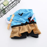 HKM-8393789 Cat Cosplay Outfit - Funny Costume Uniform Suit for Pets, Neck 20-38cm, Bust 28-57cm