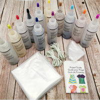 HKM-839379 12-Pack Non-Toxic Tie Dye Powder for Clothing, Socks, Bags, and Art Projects