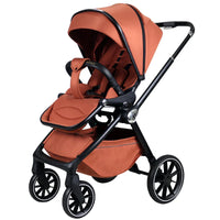 HKM-839443 Lightweight Linen 3-in-1 Baby Stroller for Infants and Toddlers (0-3 Years) in Car Design