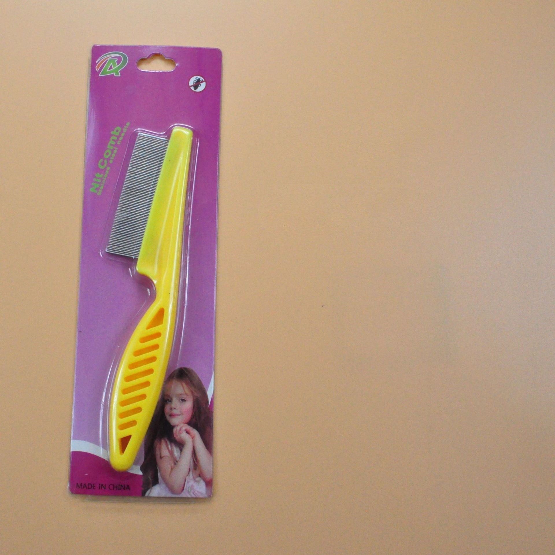HKM-8395197 Stainless Steel Needle Flea Comb for Cats and Dogs