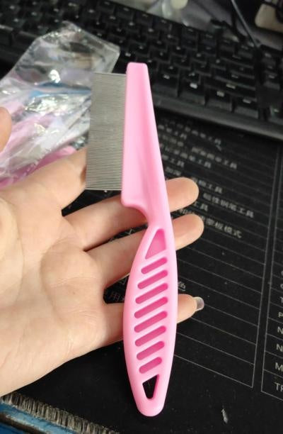 HKM-8395197 Stainless Steel Needle Flea Comb for Cats and Dogs