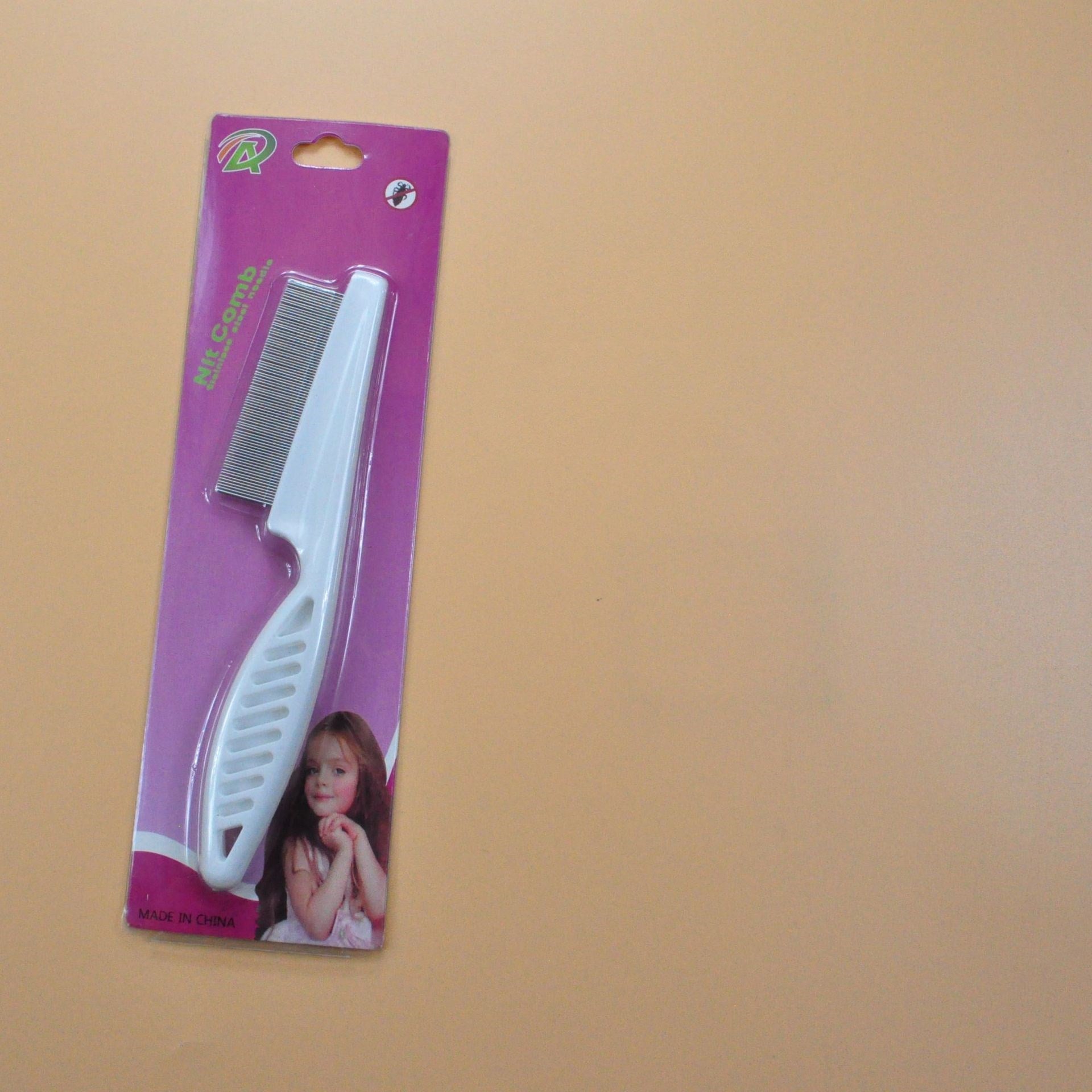 HKM-8395197 Stainless Steel Needle Flea Comb for Cats and Dogs