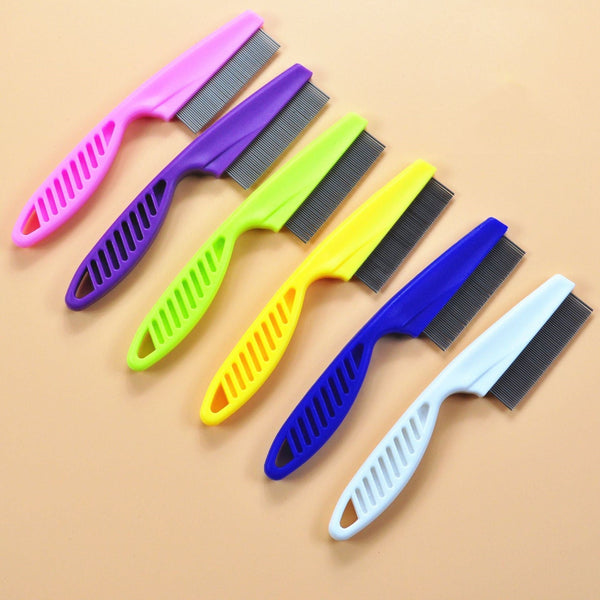 HKM-8395197 Stainless Steel Needle Flea Comb for Cats and Dogs