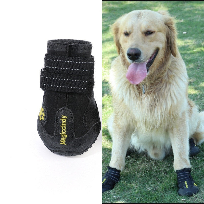 HKM-8396221 Waterproof Rubber Dog Boots for All-Weather Protection – Non-Slip and Warm