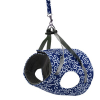 HKM-8396861 Japanese Style Cat Walking Chest Strap Vest in Blue, Red, Green - Breathable Polyester with Adjustable Fit