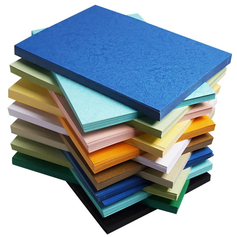 HKM-839699 A4 230gsm Embossed Texture Cardstock Paper in Multiple Colours – 50 Sheets Pack