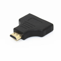 HKM-839763 HDMI Female Adapter Plug - Dual Gold-Plated Sockets for Reliable Connections