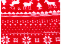 HKM-8397757 Double-Sided Christmas Polar Fleece Dog Jacket in Blue and Red, Sizes XS to XXL