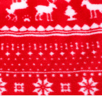 HKM-8397757 Double-Sided Christmas Polar Fleece Dog Jacket in Blue and Red, Sizes XS to XXL