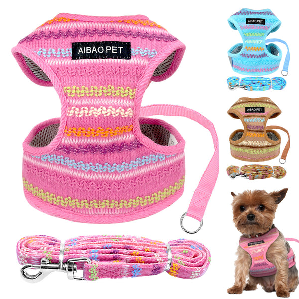 HKM-8398653 Colored Fleece Corset for Small and Medium-sized Dogs - Soft Flannel Material with Strong Rope