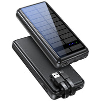 HKM-839955 Dual-Wire Solar Power Bank with Input and Output Ports