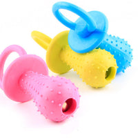 HKM-8400189 Pet-Friendly TPR Rubber Pacifier Toy (Small: 9.5cm x 3.8cm, Large: 14cm x 5.5cm)