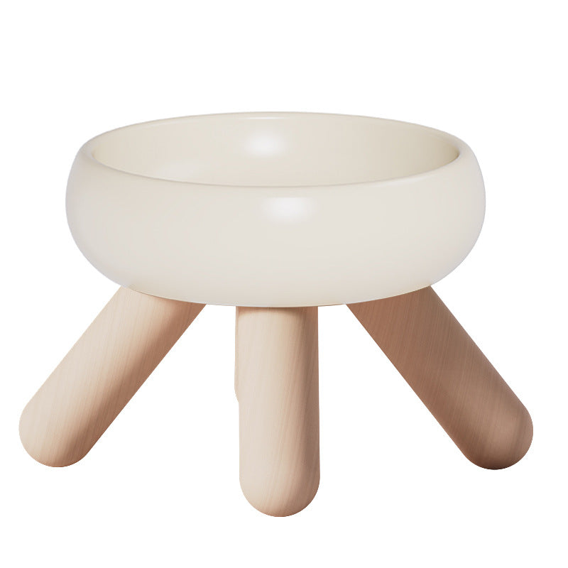 HKM-8401341 Ceramic Feeding Bowls for Cats and Dogs with Coasters in Multiple Colors