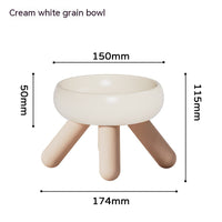 HKM-8401341 Ceramic Feeding Bowls for Cats and Dogs with Coasters in Multiple Colors