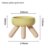 HKM-8401341 Ceramic Feeding Bowls for Cats and Dogs with Coasters in Multiple Colors
