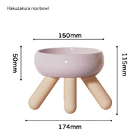 HKM-8401341 Ceramic Feeding Bowls for Cats and Dogs with Coasters in Multiple Colors