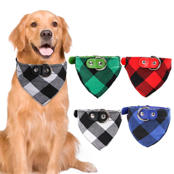 HKM-8402749 Adjustable Cotton Dog Collar with Towel for Comfort - Multiple Sizes and Colors Available