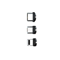HKM-840275 Three-in-One 540 Degree Magnetic Charging Cable with Blind Suction - 1m Length, Universal Compatibility, Available in Black, Red, Purple