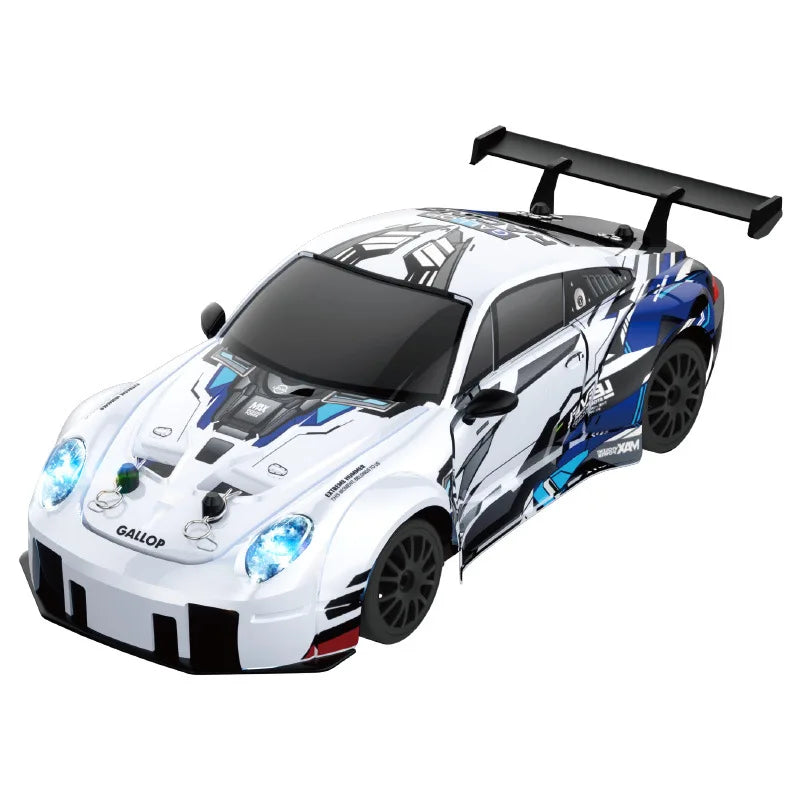 HKM-840403 1/24 Scale Remote Control Drift Car with LED Lights - High Speed Racing Toy for Kids