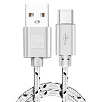 HKM-840467 Nylon Braided USB Type-C Data Cable for Fast Charging and Data Transfer