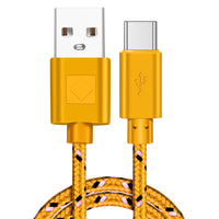 HKM-840467 Nylon Braided USB Type-C Data Cable for Fast Charging and Data Transfer