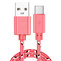 HKM-840467 Nylon Braided USB Type-C Data Cable for Fast Charging and Data Transfer