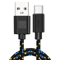 HKM-840467 Nylon Braided USB Type-C Data Cable for Fast Charging and Data Transfer