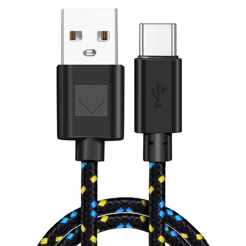 HKM-840467 Nylon Braided USB Type-C Data Cable for Fast Charging and Data Transfer