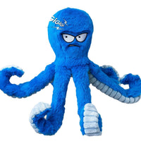 HKM-8404797 Interactive Plush Dog Toy - Large Crinkle Octopus with Squeaker for Tug of War and Chewing Fun