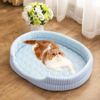 HKM-8405181 Cooling Ice Silk Dog Mat for Comfortable Pet Resting