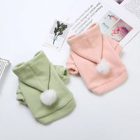 HKM-8405693 Warm Cotton-Padded Coat for Pets in Pink and Green - Autumn/Winter Princess Style