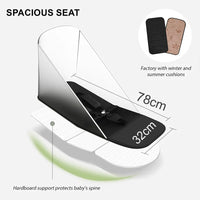 HKM-840595 Lightweight Travel Stroller for Airplane, Ultra Compact Folding Pushchair with Single Lever Handle