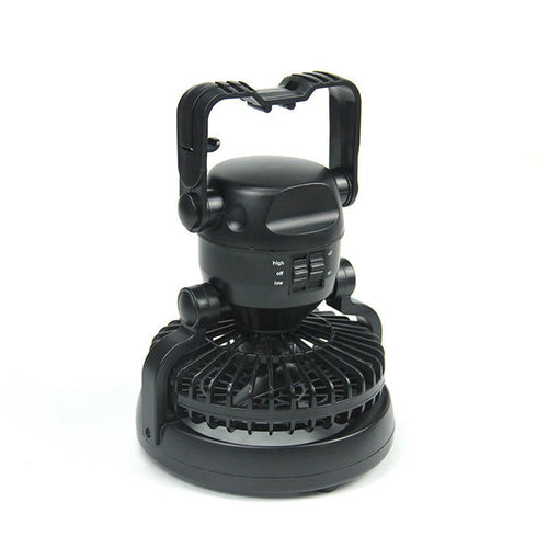 HKM-840595 Multifunctional 18LED Rechargeable Camping Fan and Light