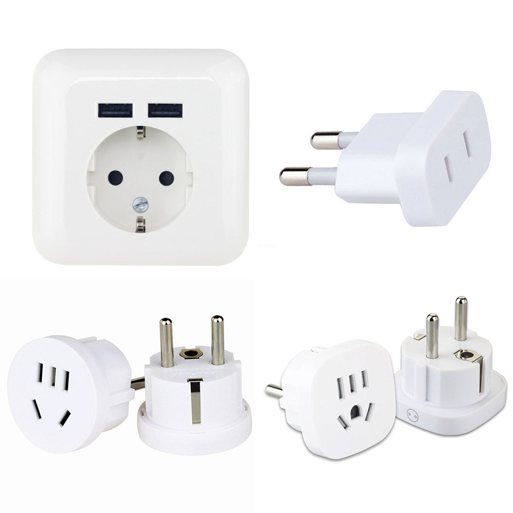 HKM-840595 Universal Plug Adapter for Chinese and American to German Standard - Model UN80