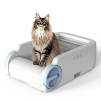HKM-840851 Automatic Splash-Proof Cat Smart Litter Box with Infrared Cleaning and Odor Control