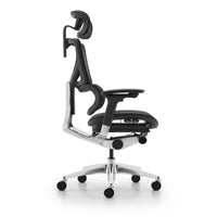 HKM-840851 Ergonomic Brown Leather Reclining Chair with Swivel Base for Office and Home Use