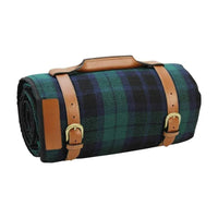 HKM-840915 Outdoor Eco-Friendly Waterproof Picnic Blanket with Leather Strap - Portable Recycled Oxford Mat for Camping and Beach