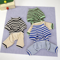 HKM-8410557 Casual Pet Dog Hoodie in Striped Design - Unisex Apparel for All Sizes